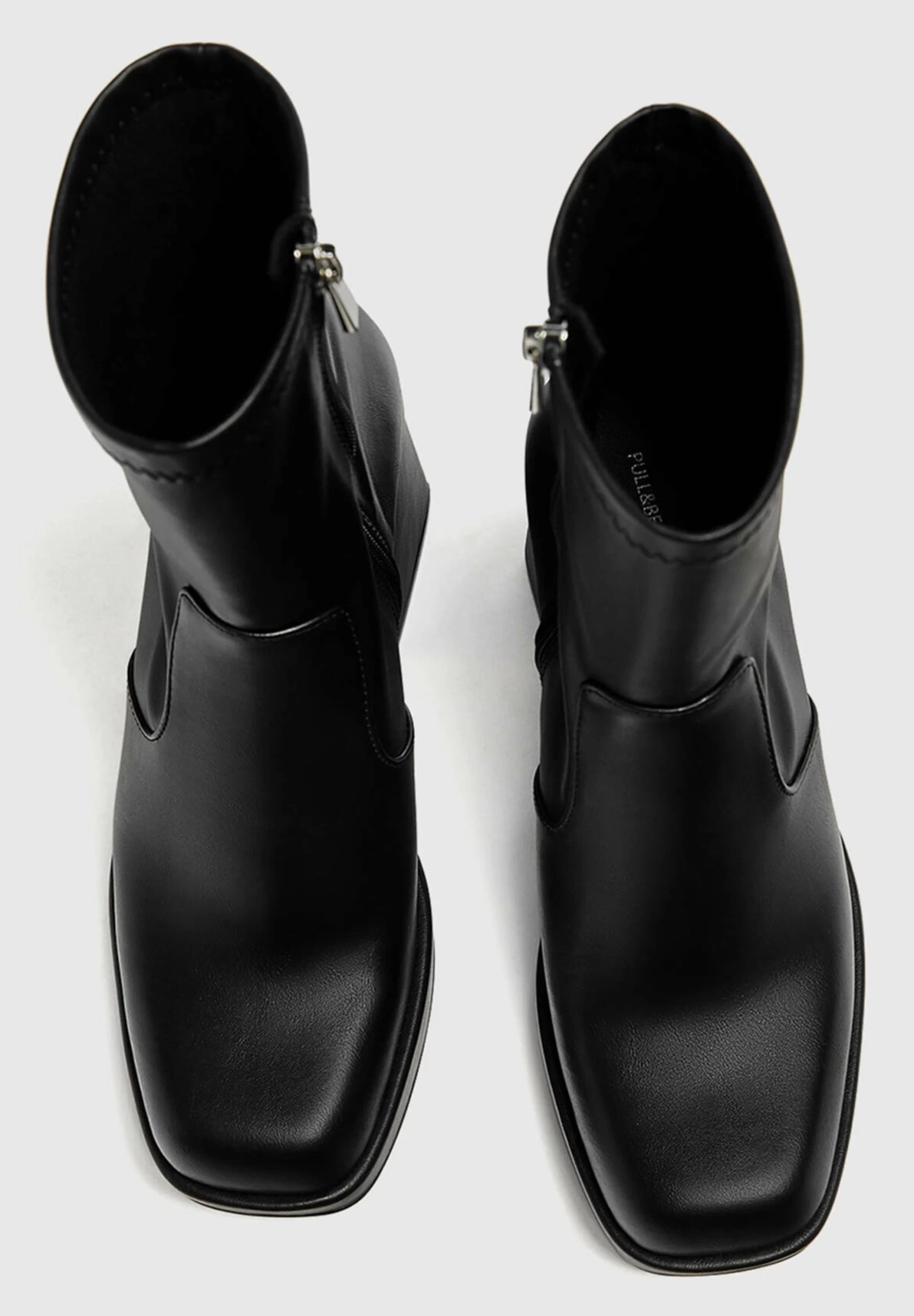 PULL & BEAR Stretch - Enkellaarsjes Met Hoge Hak - Black 4 PULL & BEAR Stretch - Enkellaarsjes Met Hoge Hak - Black - Afbeelding 4