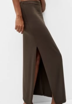 PULL & BEAR Basic-Midi - Kokerrok - Dark Brown -PULL BEAR Winkel 1e510044f2bc4fcc80c37a7178ec7c6e