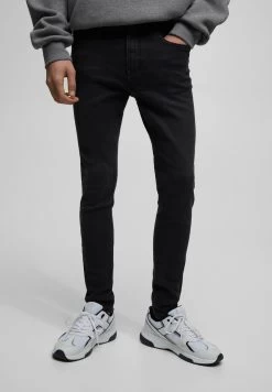 PULL & BEAR Jeans Skinny Fit - Mottled Dark Grey