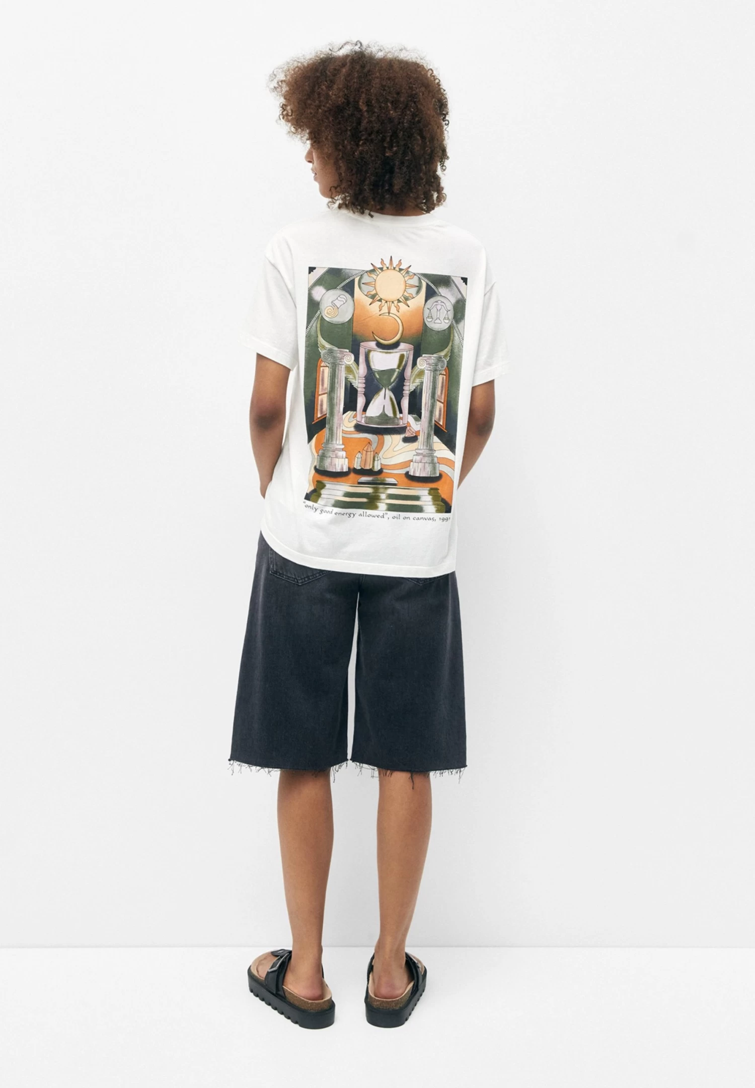 PULL & BEAR Short Sleeve - T-Shirt Print - White 3 PULL & BEAR Short Sleeve - T-Shirt Print - White - Afbeelding 3