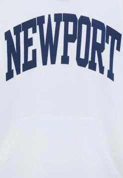 PULL & BEAR Newport Varsity - Hoodie - White -PULL BEAR Winkel 1f447be002814229a8888abfcfb12493