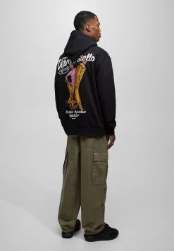 PULL & BEAR Diavolo Giallo- Hoodie - Mottled Black -PULL BEAR Winkel 223f922017ee4ff1b15d39d2bc065da4
