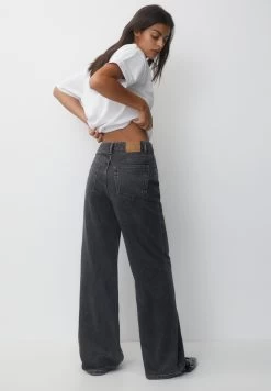 PULL & BEAR Wide-Leg - Relaxed Fit Jeans - Grey -PULL BEAR Winkel 233a5975c835461db7ffed444971afed