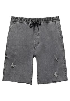 PULL & BEAR Ripped Bermuda- Jeansshort - Grey -PULL BEAR Winkel 2343796fb9ae4e6d9bcc6f46539b06ef