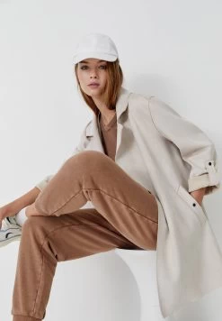 PULL & BEAR Jacket - Mantel - Mottled Beige -PULL BEAR Winkel 23ad2cda14db427d8109ede056e96fe3