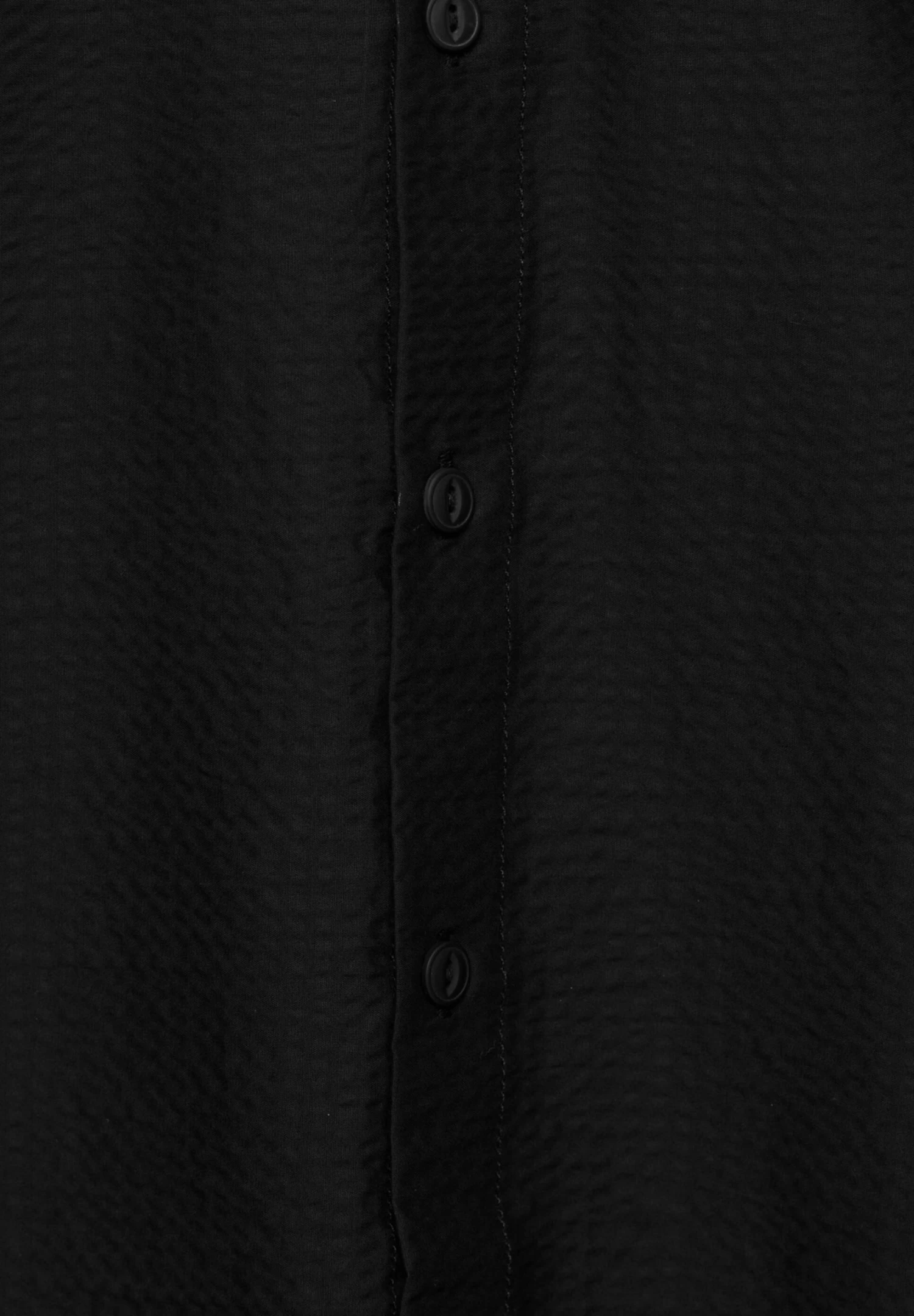 PULL & BEAR Short Sleeve Seersucker - Overhemd - Black 7 PULL & BEAR Short Sleeve Seersucker - Overhemd - Black - Afbeelding 7