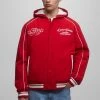 PULL & BEAR Varsity With Hood - Jas - Red