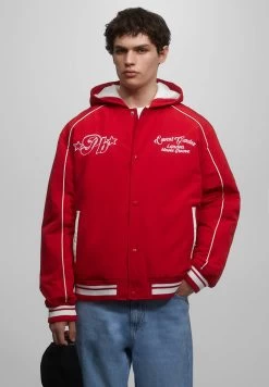 PULL & BEAR Varsity With Hood - Jas - Red