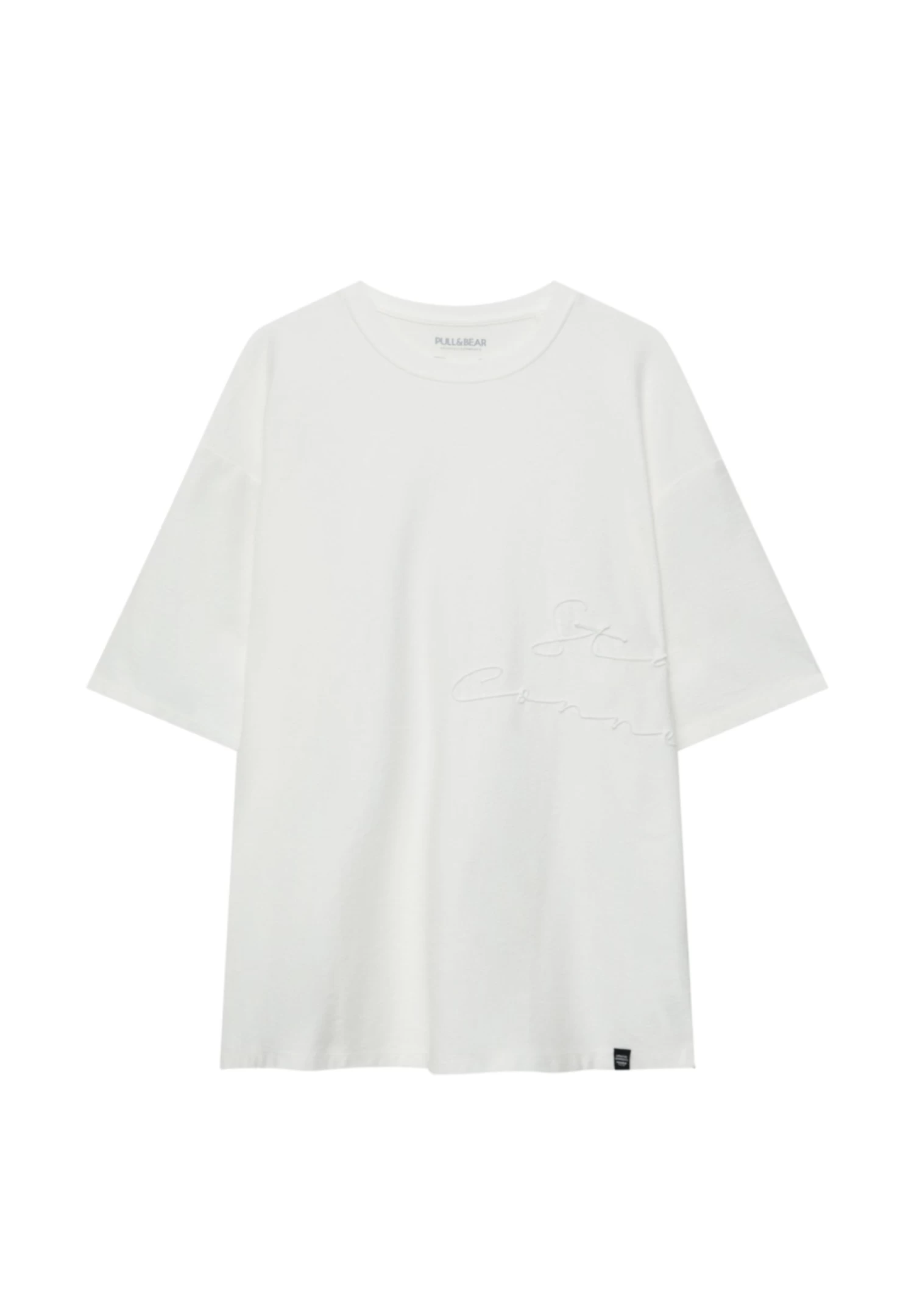 PULL & BEAR Embroidery- T-Shirt Print - White 6 PULL & BEAR Embroidery- T-Shirt Print - White - Afbeelding 6