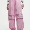 PULL & BEAR Loose-Fit Parachute- Broek - Pink