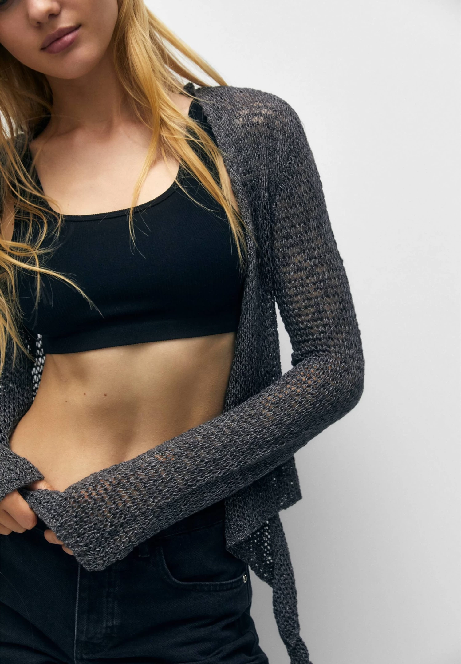 PULL & BEAR Vest - Dark Grey 4 PULL & BEAR Vest - Dark Grey - Afbeelding 4