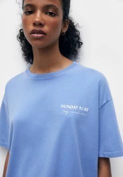 PULL & BEAR Short Sleeve- T-Shirt Print - Blue 10 PULL & BEAR Short Sleeve- T-Shirt Print - Blue -PULL BEAR Winkel 29e15e632f5e40a39d81776f937692c5