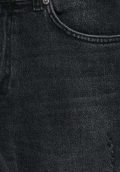 PULL & BEAR Ripped - Straight Leg Jeans - Mottled Black -PULL BEAR Winkel 29ee80e6409e45a9a2f818afab8bd178