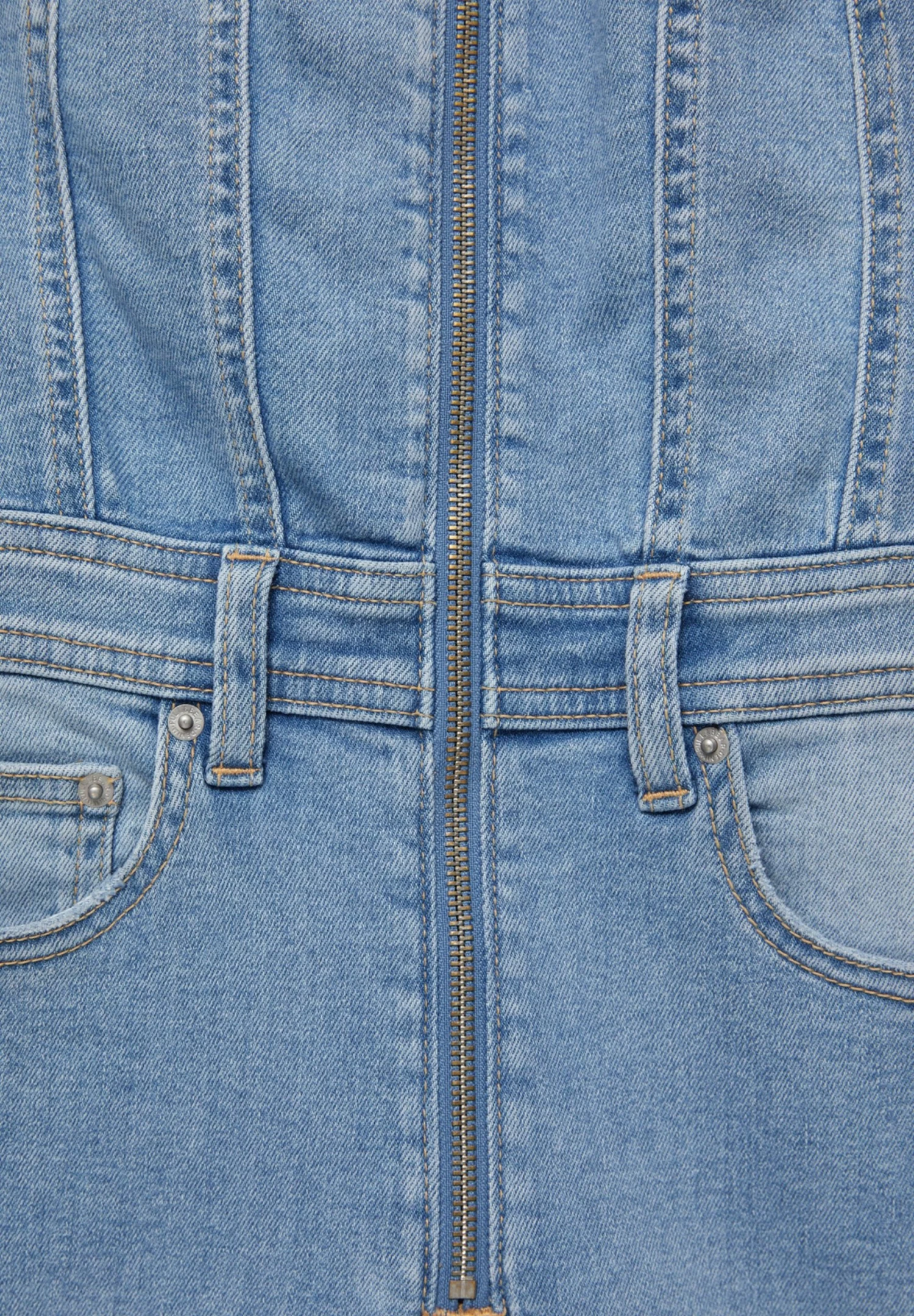 PULL & BEAR Corset - Jumpsuit - Blue Denim 6 PULL & BEAR Corset - Jumpsuit - Blue Denim - Afbeelding 6