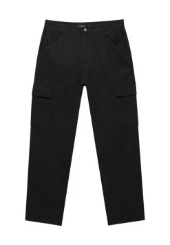 PULL & BEAR Wide-Leg - Cargobroek - Black -PULL BEAR Winkel 2b98c1db891042cb8921e6b344e55c78