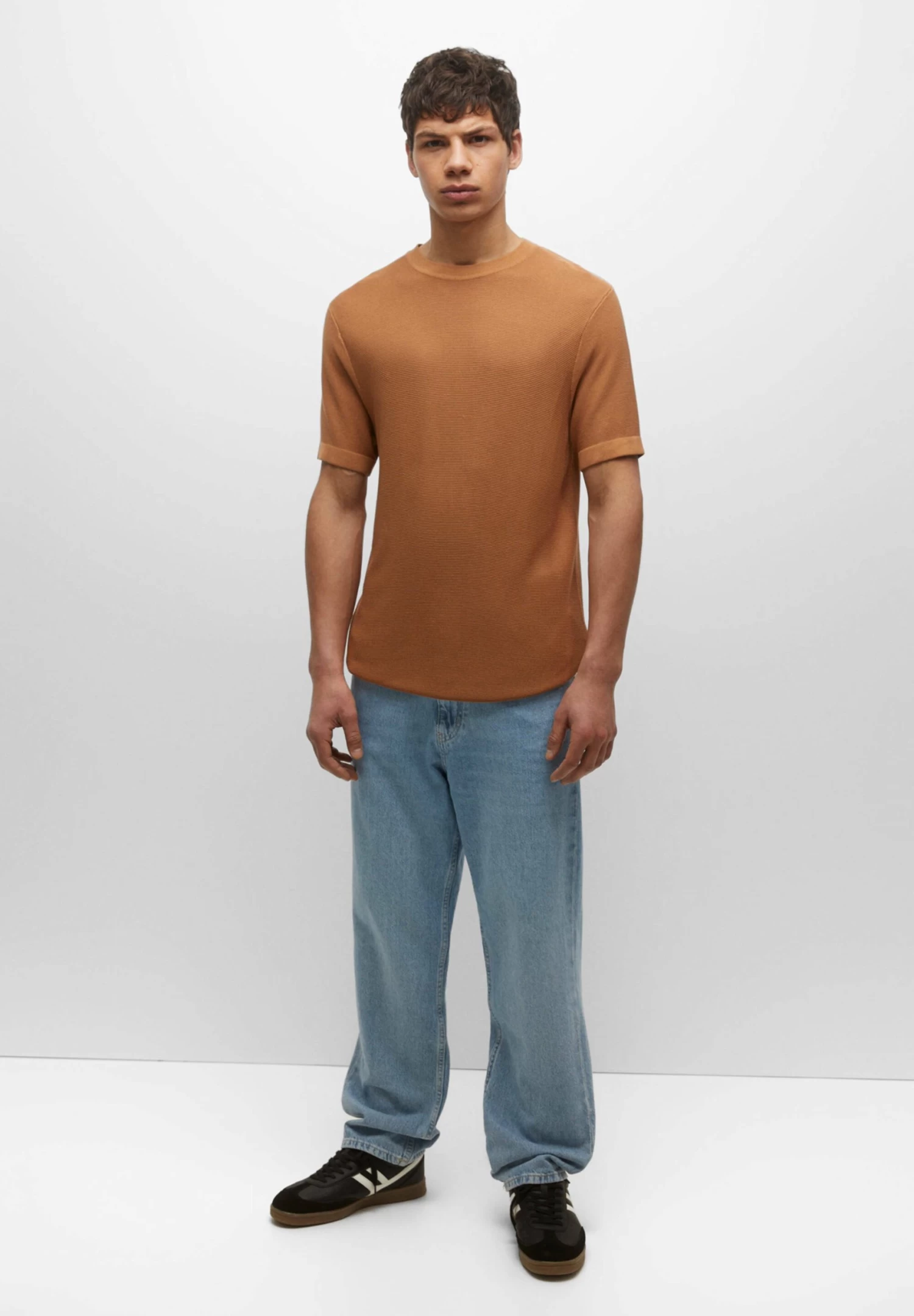 PULL & BEAR Short Sleeve- Trui - Orange 2 PULL & BEAR Short Sleeve- Trui - Orange - Afbeelding 2