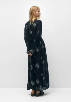 PULL & BEAR Boho - Maxi-Jurk - Black -PULL BEAR Winkel 2cb479a19fd2448ebab482a012196fe4