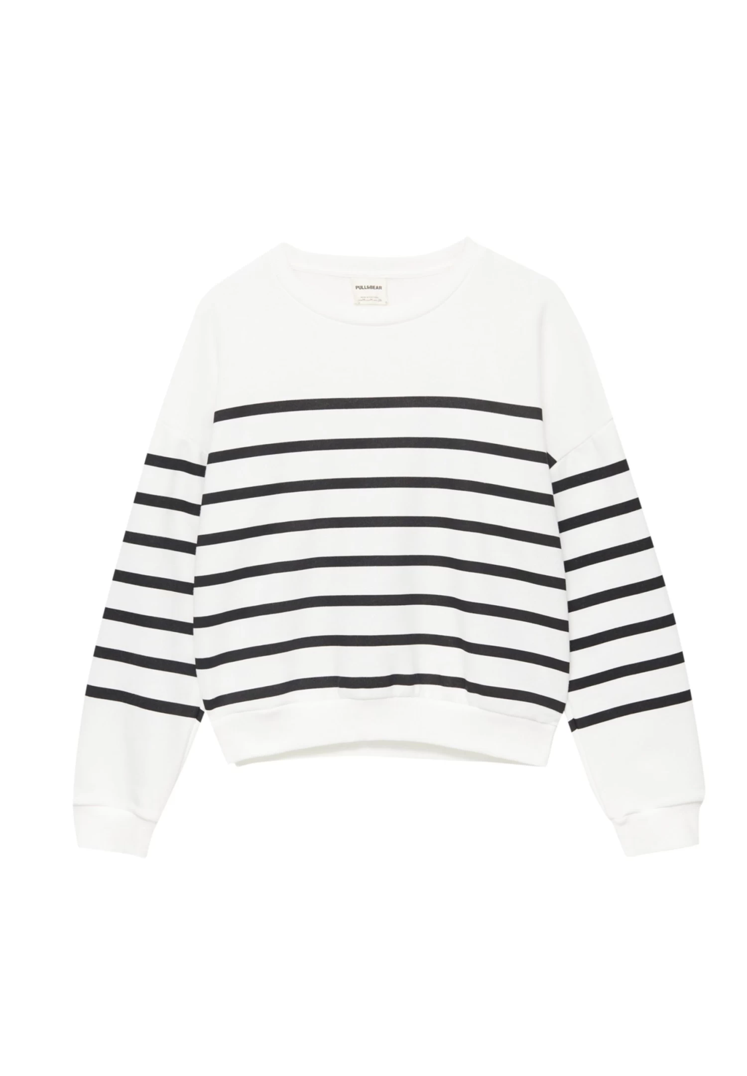 PULL & BEAR Basic Striped - Sweater - Black 6 PULL & BEAR Basic Striped - Sweater - Black - Afbeelding 6