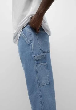 PULL & BEAR Carpenter - Straight Leg Jeans - Blue Denim -PULL BEAR Winkel 2d3ee3ce197c4628a779d8e5154d53d7