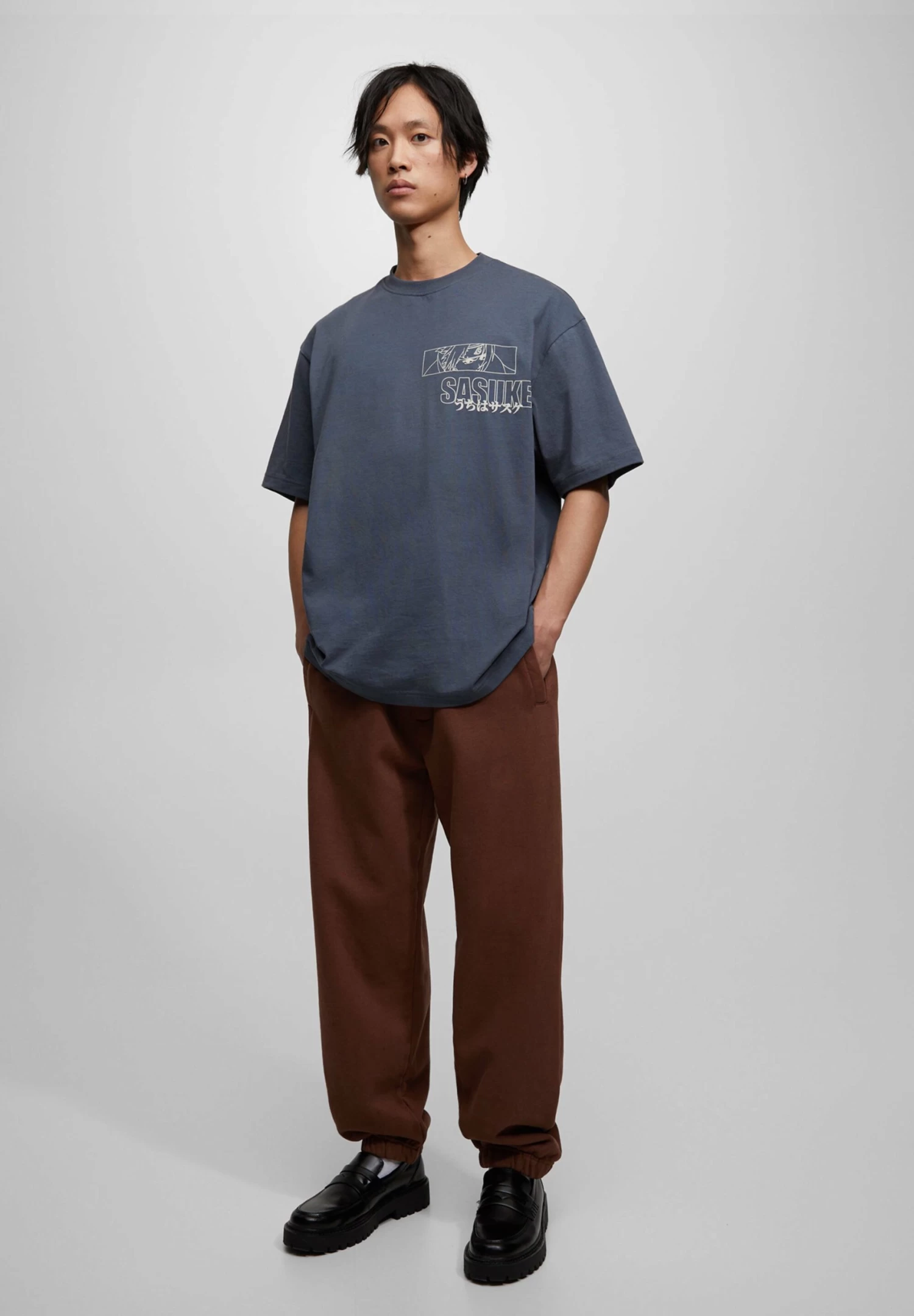 PULL & BEAR T-Shirt Print - Light Grey 2 PULL & BEAR T-Shirt Print - Light Grey - Afbeelding 2