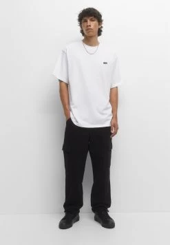 PULL & BEAR Wide-Leg - Cargobroek - Black