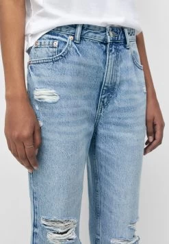 PULL & BEAR Ripped- Straight Leg Jeans - Stone Blue Denim -PULL BEAR Winkel 2f3909367d8c49e4b84ef6e6854daf85