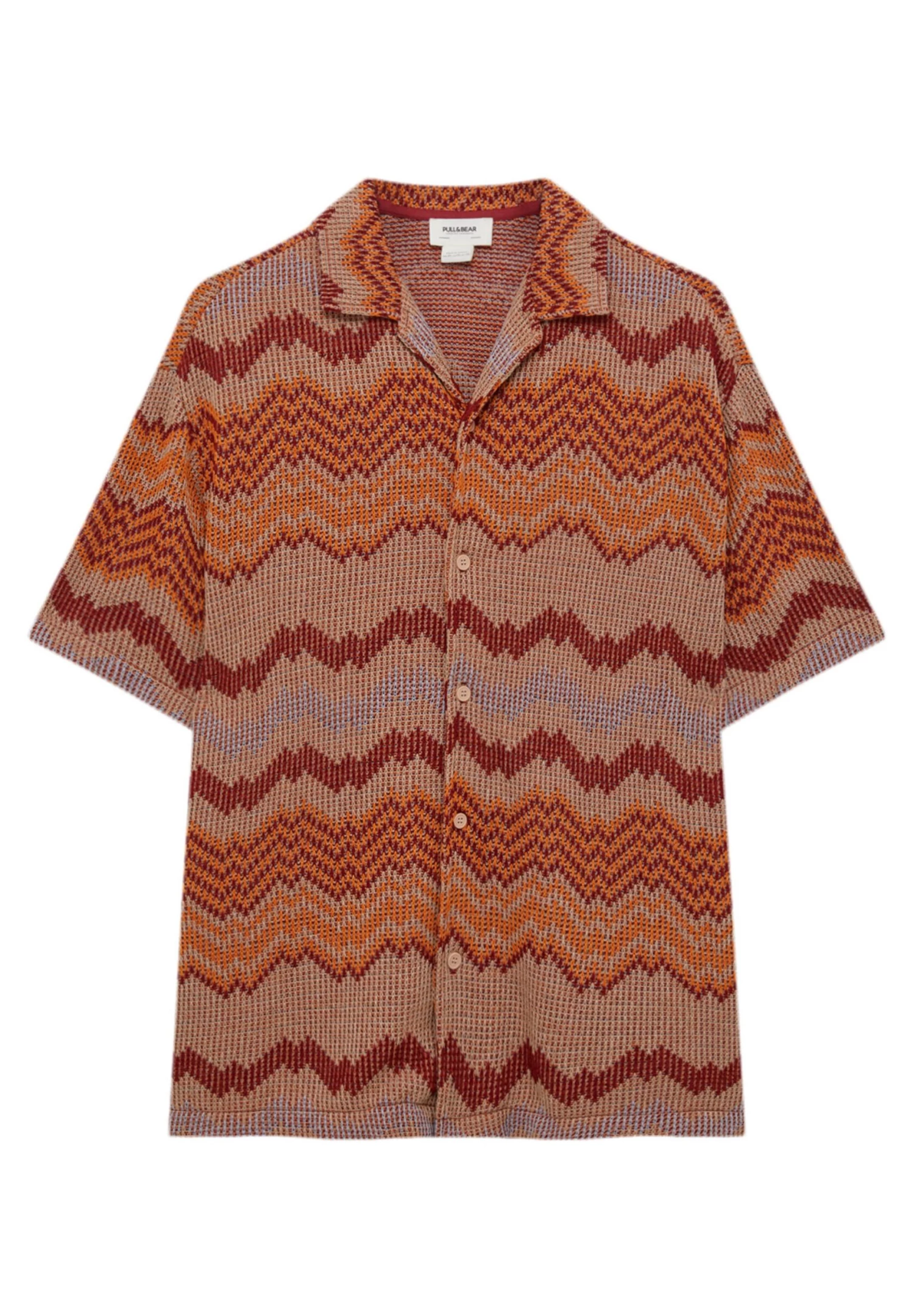 PULL & BEAR Geometric Print - Overhemd - Bordeaux 8 PULL & BEAR Geometric Print - Overhemd - Bordeaux - Afbeelding 8