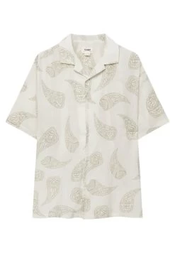 PULL & BEAR Short Sleeve Shirt With Paisley Print - Overhemd - White -PULL BEAR Winkel 30b21dabf7f2455b843d67346f226c05
