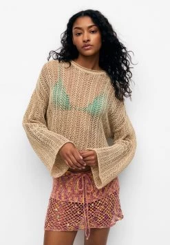 PULL & BEAR Open - Trui - Camel