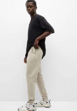 PULL & BEAR With Zip Pockets - Trainingsbroek - Beige -PULL BEAR Winkel 32902d1b2b5e48f98f69e3e6b79e6418