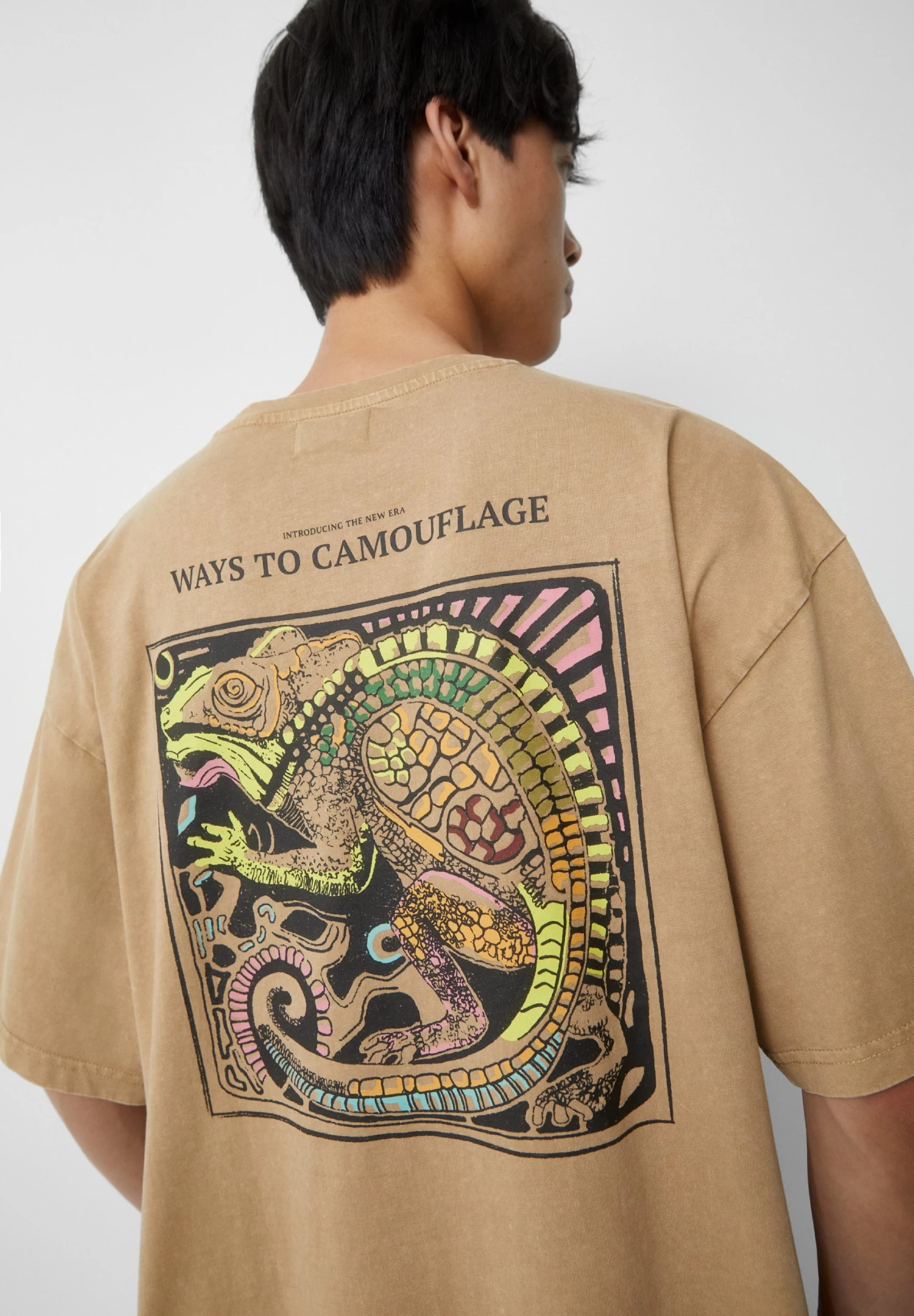 PULL & BEAR With Short Sleeves And - T-Shirt Print - Ochre 5 PULL & BEAR With Short Sleeves And - T-Shirt Print - Ochre - Afbeelding 5