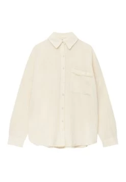 PULL & BEAR Rustic Oversize With Frayed-Trim Pocket - Overhemd - White -PULL BEAR Winkel 32e9dd72e88a43bd9ffee1463e8619f5