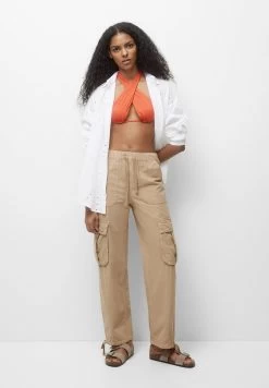 PULL & BEAR Rustic - Cargobroek - Camel -PULL BEAR Winkel 3306b6cc20914ed587fc008fd6f9f7e3