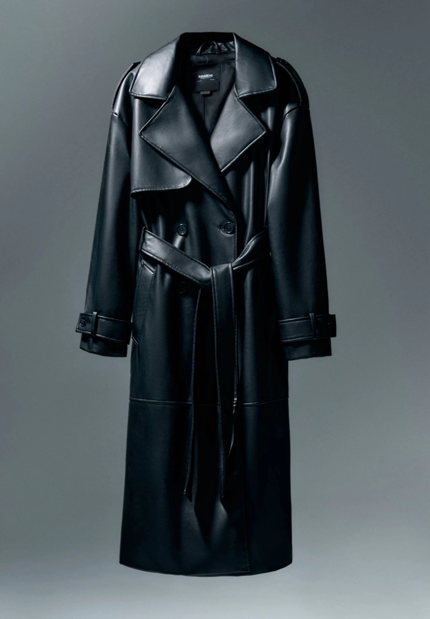 PULL & BEAR Trenchcoat - Mottled Black 9 PULL & BEAR Trenchcoat - Mottled Black - Afbeelding 9