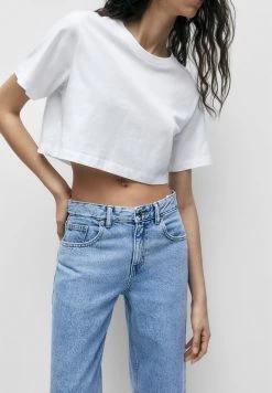 PULL & BEAR Straight Leg Jeans - Stone Blue Denim -PULL BEAR Winkel 33dd2cd5033e4f34934f3384fbc2d7fa