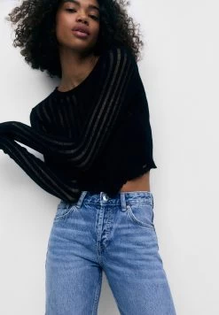 PULL & BEAR Straight Leg Jeans - Blue Denim -PULL BEAR Winkel 3426635202bb4f868e6be6e613f6381a