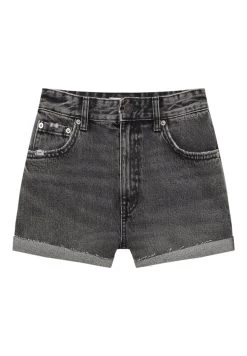 PULL & BEAR Mid-Waist - Jeansshort - Grey -PULL BEAR Winkel 346e95b1eb56484fa8fab458629b9dd5