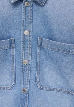 PULL & BEAR Overhemd - Blue Denim -PULL BEAR Winkel 3548d78074804cd4ae076802c5f3a88c