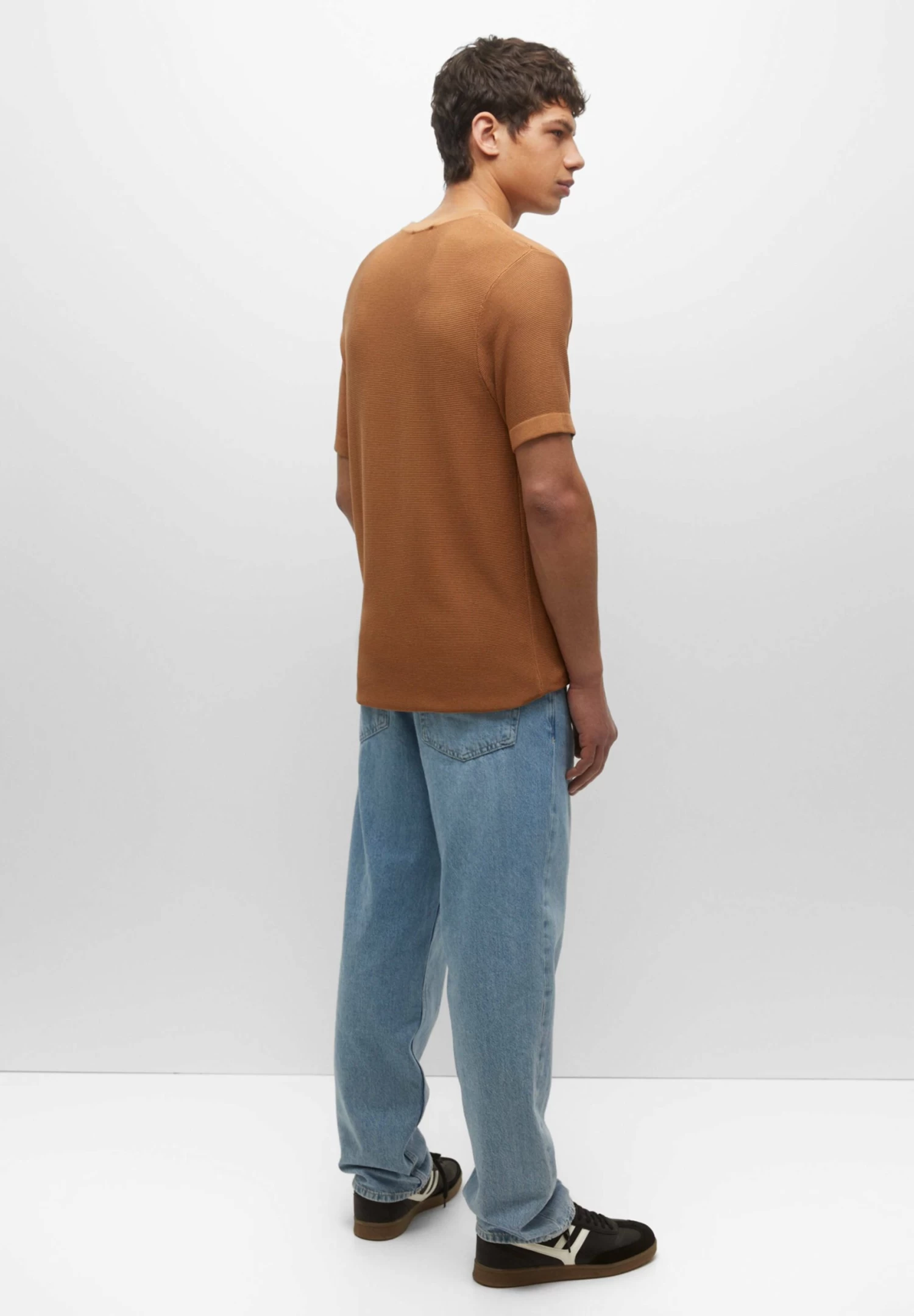 PULL & BEAR Short Sleeve- Trui - Orange 3 PULL & BEAR Short Sleeve- Trui - Orange - Afbeelding 3