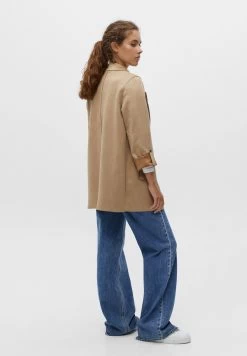 PULL & BEAR Jacket - Mantel - Beige -PULL BEAR Winkel 3993d3e483504bfa9c4b4c989c8837e6