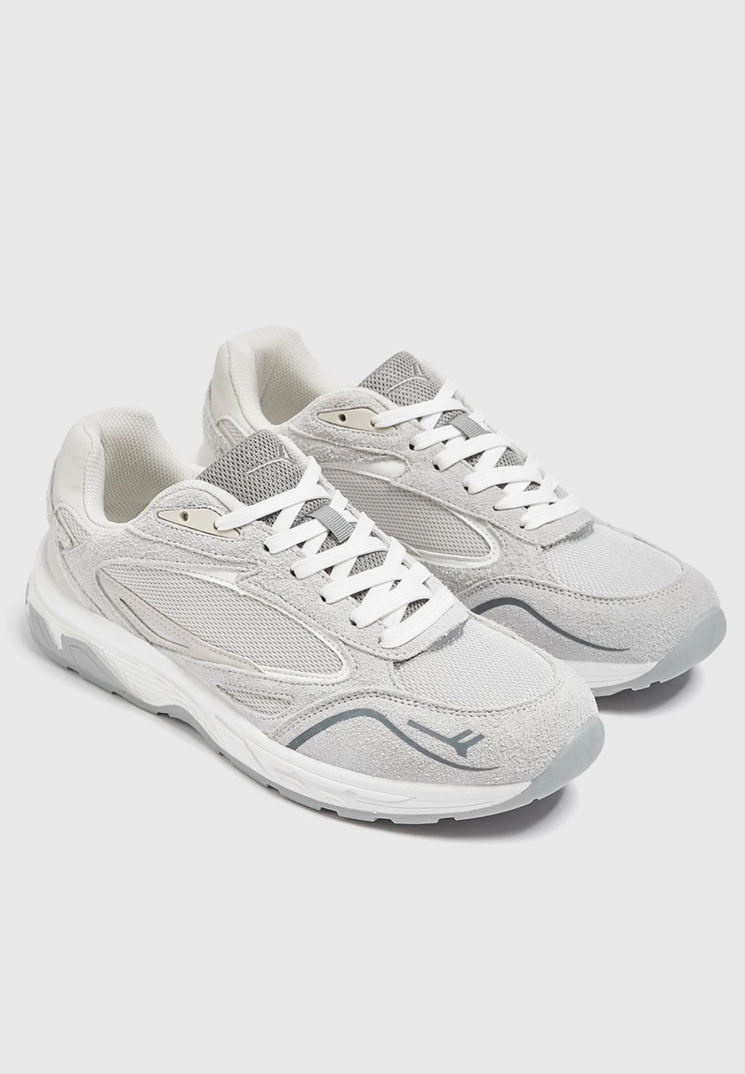 PULL & BEAR Casual Retro - Sneakers Laag - Grey 2 PULL & BEAR Casual Retro - Sneakers Laag - Grey - Afbeelding 2