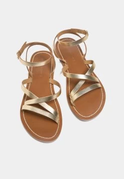 PULL & BEAR Strappy- Sandalen - Gold Coloured 8 PULL & BEAR Strappy- Sandalen - Gold Coloured -PULL BEAR Winkel 3c58ed271d384280bf24d032e24f95f4