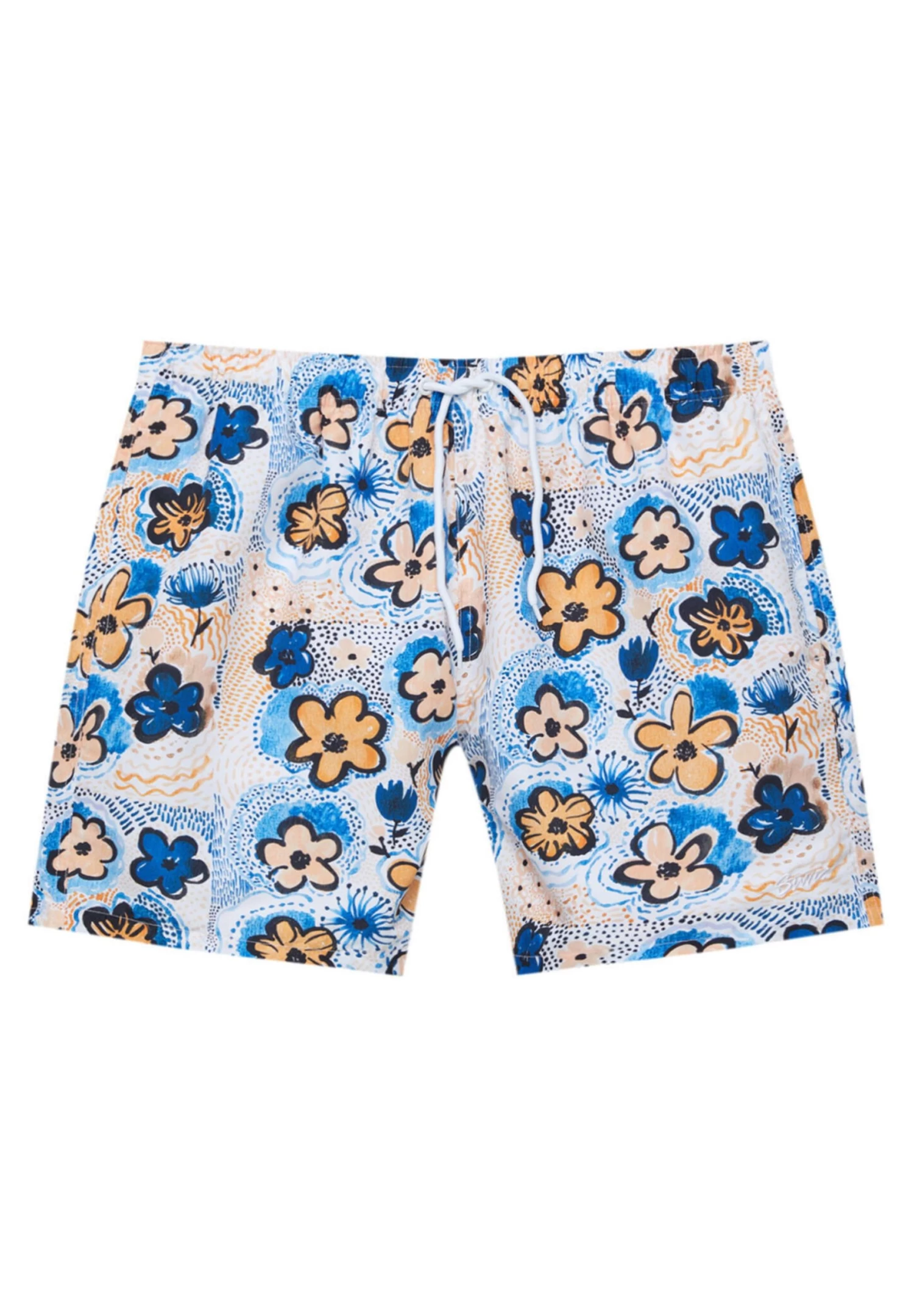 PULL & BEAR Floral Print - Zwemshorts - White 4 PULL & BEAR Floral Print - Zwemshorts - White - Afbeelding 4