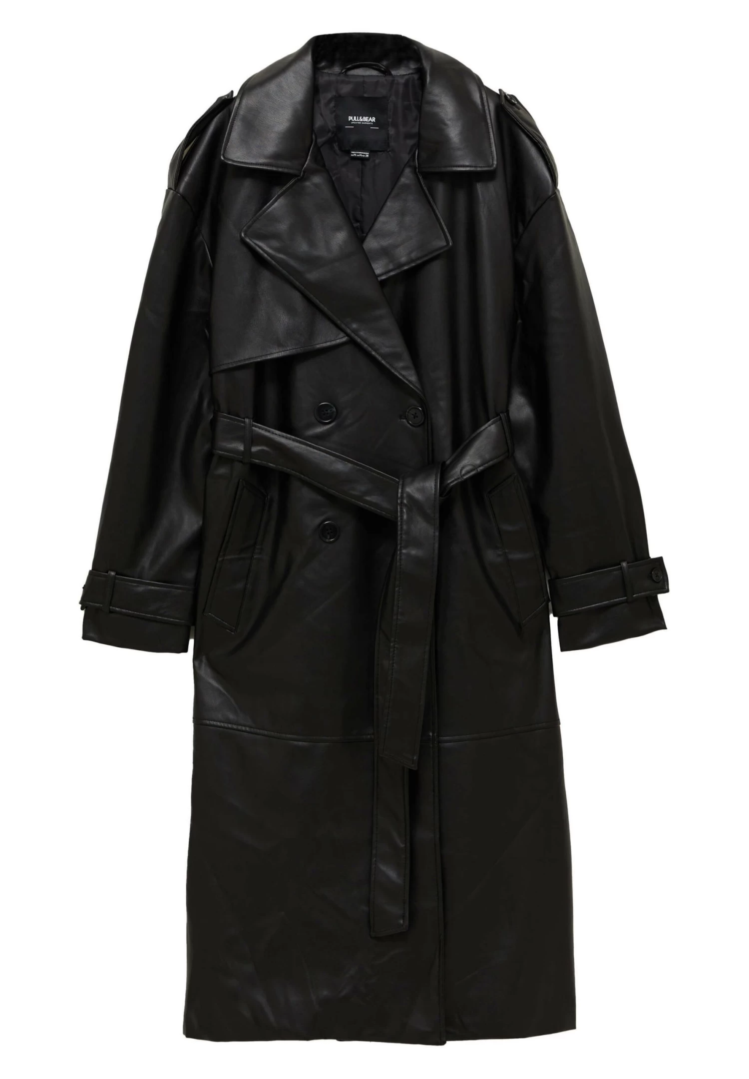 PULL & BEAR Trenchcoat - Mottled Black 7 PULL & BEAR Trenchcoat - Mottled Black - Afbeelding 7