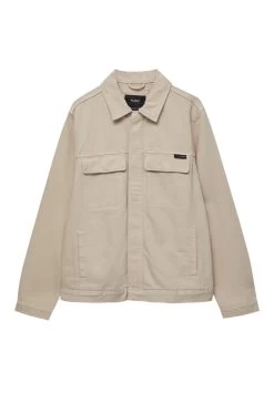 PULL & BEAR Basic - Trucker - Lichte Jas - Sand