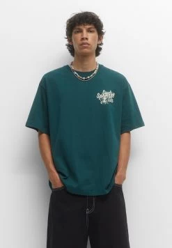 PULL & BEAR Short Sleeve Octopus- T-Shirt Print - Green -PULL BEAR Winkel 3e028efb6367473cb22b07f60750f89a