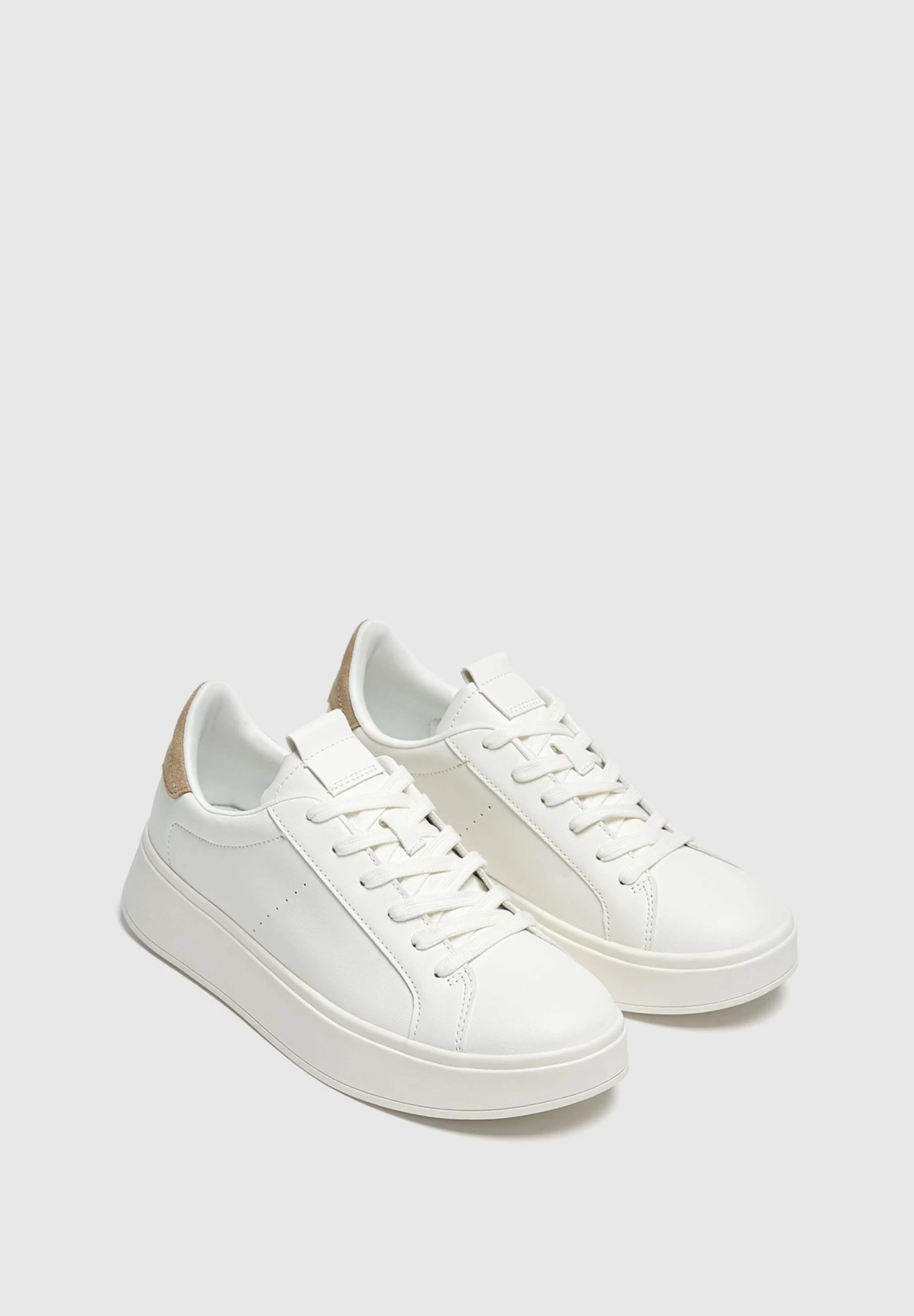 PULL & BEAR Sneakers Laag - Nude 2 PULL & BEAR Sneakers Laag - Nude - Afbeelding 2
