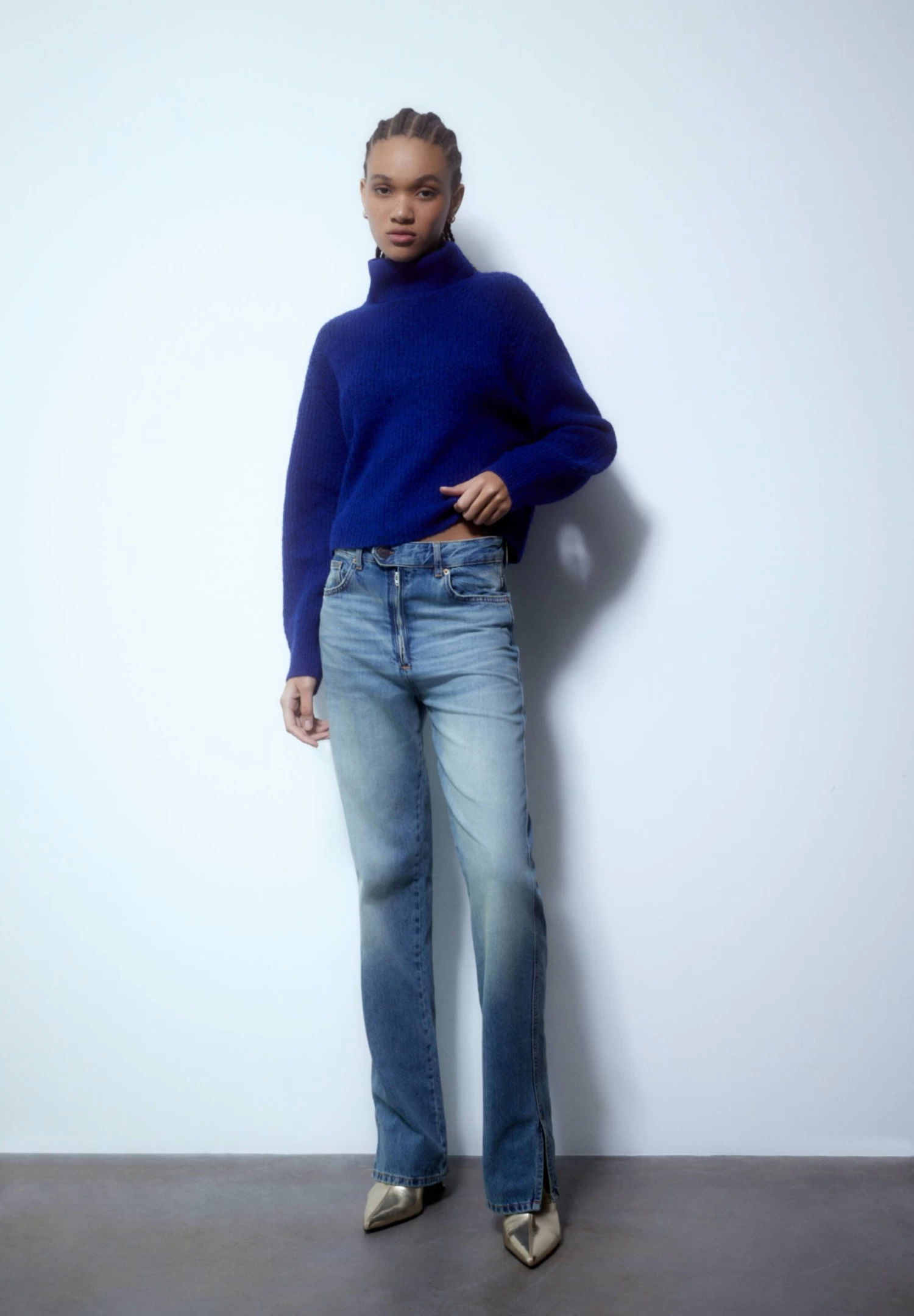 PULL & BEAR Oversize Soft - Trui - Blue 5 PULL & BEAR Oversize Soft - Trui - Blue - Afbeelding 5