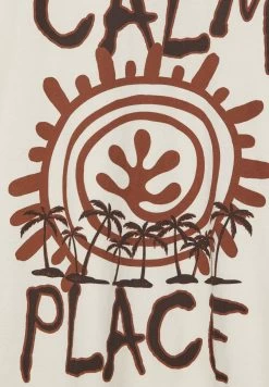 PULL & BEAR Calm Place - T-Shirt Print - White -PULL BEAR Winkel 4064b2f1416d4df5a1d3085d37f53d64