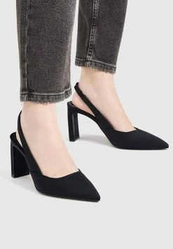 PULL & BEAR Slingback - Hoge Hakken - Black